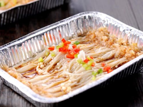 黄岛锡纸烤金针菇